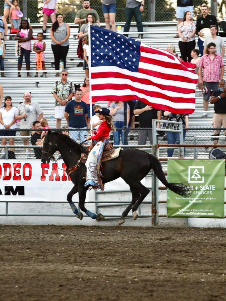 Rodeo Queen representing our equestrian community